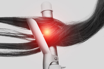  Hair Curler with Heat Damage Effect on Hair