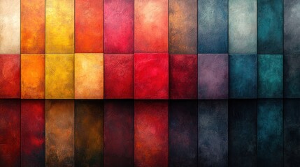 Fototapeta premium Abstract Textured Wall with a Gradient of Colors from Warm to Cool Tones