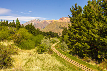 Vías del tren de montaña La trochita