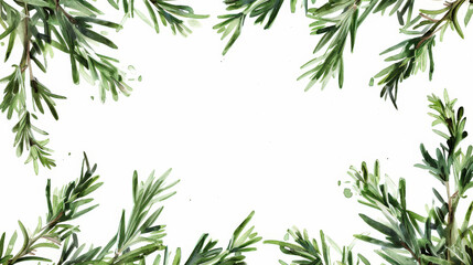 Obraz premium twig of rosemary