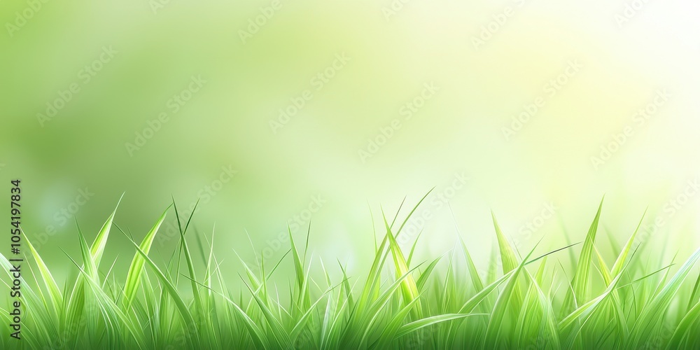 Poster a minimal grass texture tile background featuring soft gradients and varying shades of green, perfec