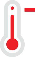 Negative Thermometer icon illustration 
