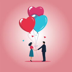 love balloons gift