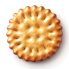 Golden Crusted Pie with Decorative Edges.