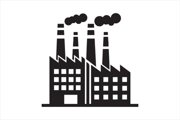 Naklejka premium Large chemical plant icon 115.eps