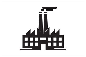 Obraz premium Large chemical plant icon 122.eps