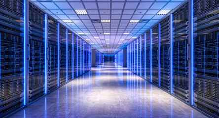 Modern server room