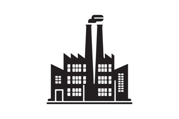 Obraz premium Large chemical plant icon 156.eps