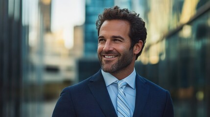 Fototapeta premium The Confident Businessman Portrait