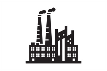 Obraz premium Large chemical plant icon 164.eps