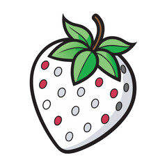 strawberry vector art illustration ,