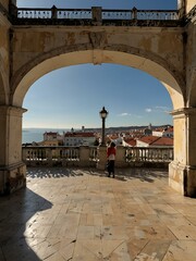 Fototapeta premium Terrace of the Palacio dos Marqueses de Fronteira in Lisbon, October 19, 2024.
