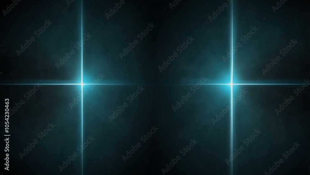 Poster abstract lighting with a gradient of gray and cyan.