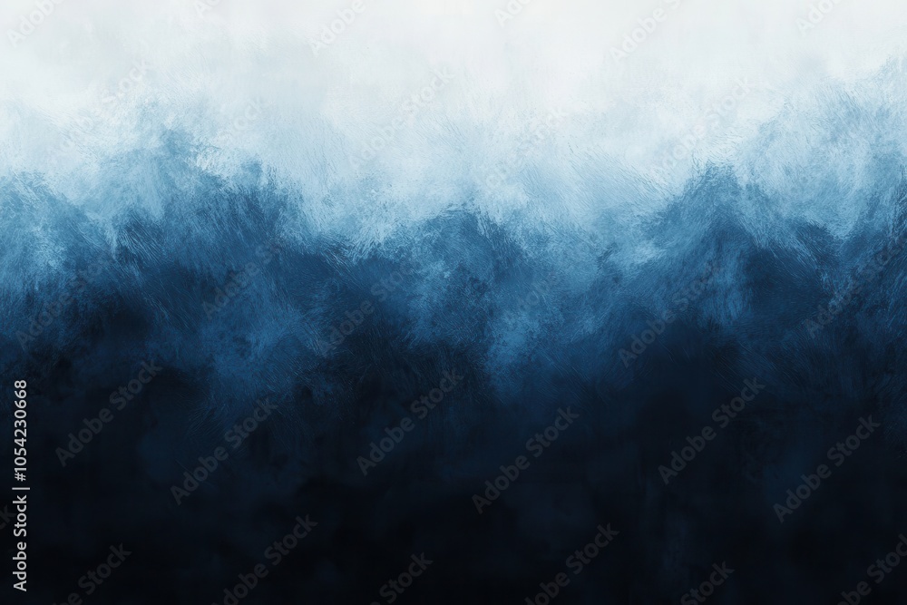 Poster abstract gradient design in blue and black with dark gray and white background for web header banner