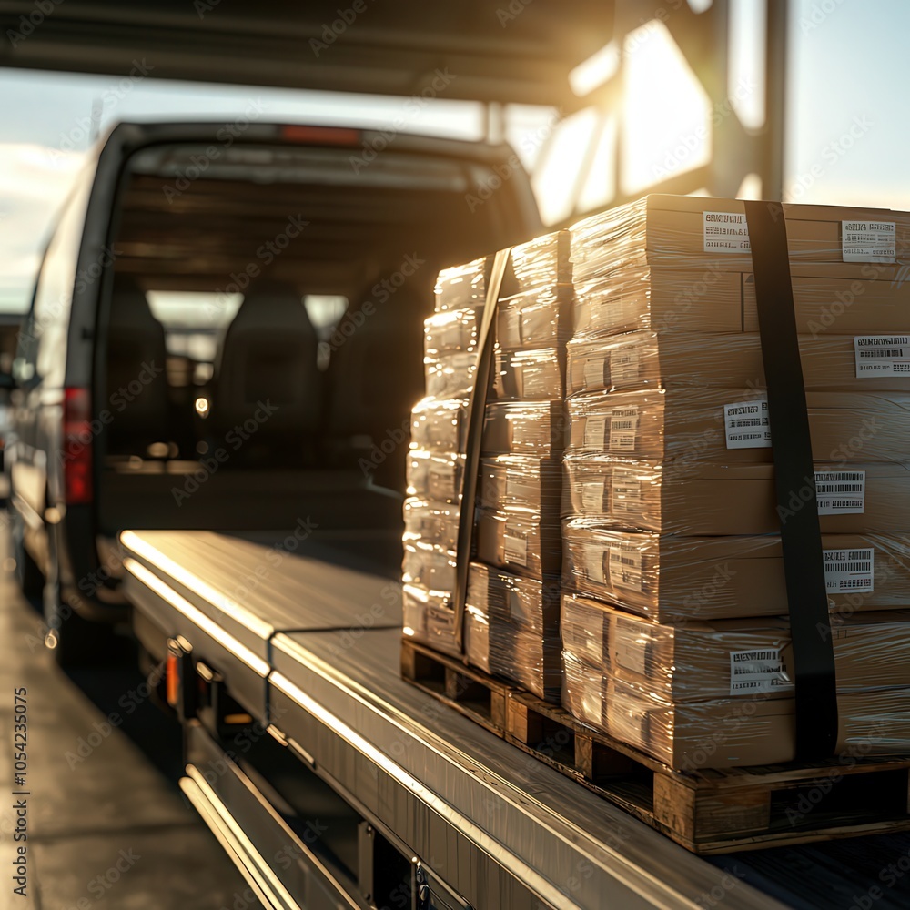 Poster efficient delivery operations the importance of properly stacked packages in logistics