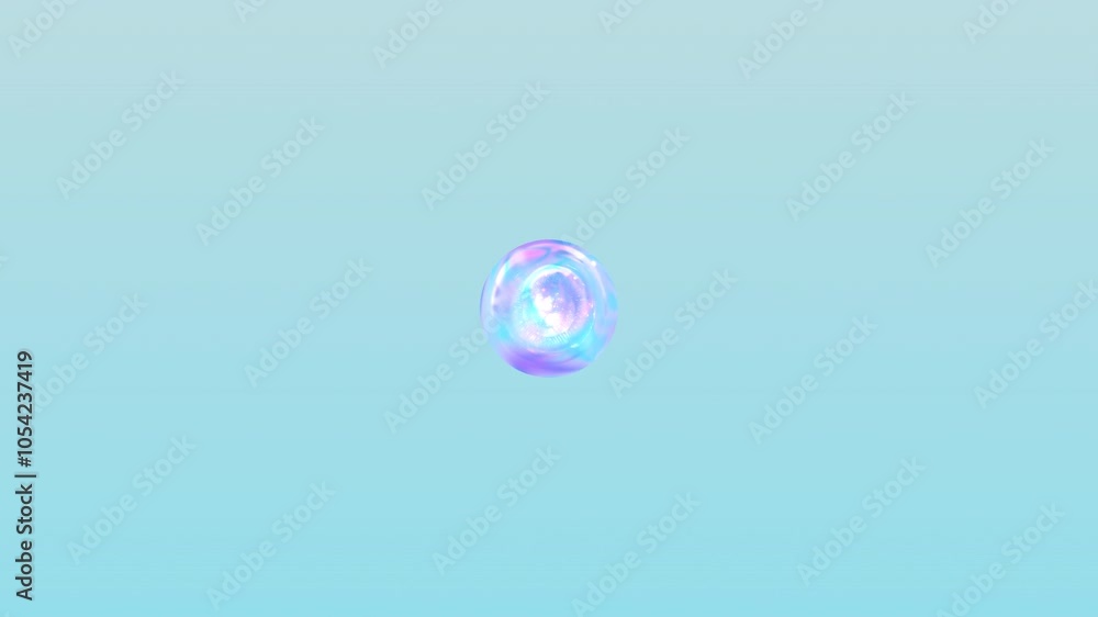 Poster 3d nourishing therapy is created by combining liquid bubbles. the elements of macro shot merge to fo