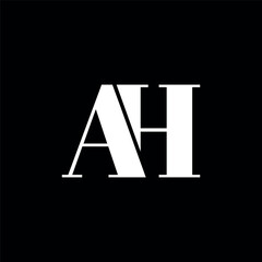 Letter AH logo design, Vector logo, Minimalist logo, letter logo, HA logo