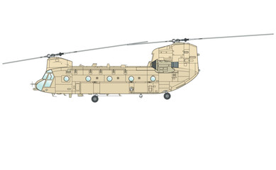 Amerikanischer Transporthubschrauber