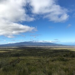 clouds over the mountain