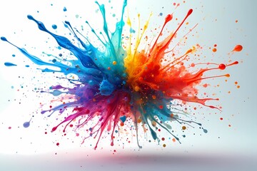 Naklejka premium colorful splashes