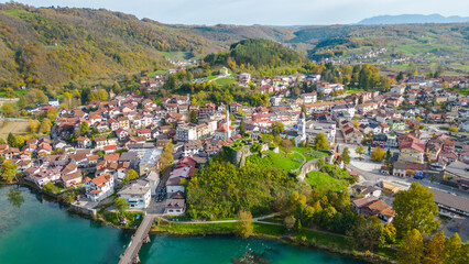 Bosanska Krupa, a picturesque town on the banks of the Una River in Bosnia and Herzegovina, is home to the historic fortress Stari Grad. This ancient castle, with its stone walls and towers, overlooks