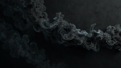 Minimalist dark surface with subtle white smoke texture