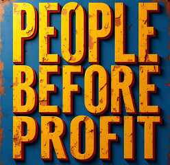 people before profit