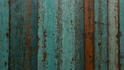Rustic surface with gainsboro and cyan oxidized patina.
