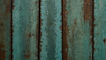 Rustic surface with gainsboro and cyan oxidized patina.