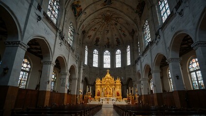 Obraz premium St. Paul's Cathedral in Hohhot, China.