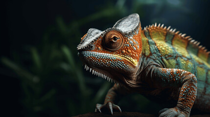 Obraz premium Chameleon closeup