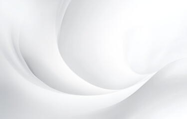 Fototapeta premium Soft white abstract background with smooth curves and gentle waves, creating serene and calming atmosphere