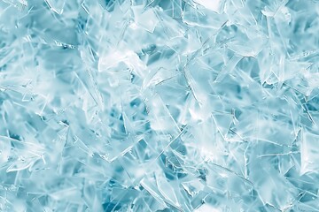 Obraz premium A close-up abstract image of a frosty blue ice crystal.
