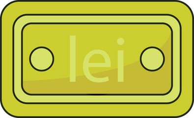 Leu Note Icon Currency Finance Illustration
