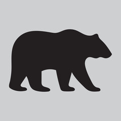 Fototapeta premium Bear vector silhouette illustration