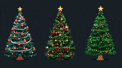 Fototapeta premium christmas tree, design, vector illustration.