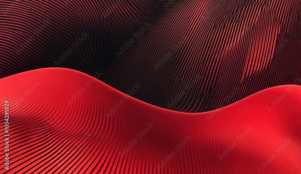 Poster red and black background with geometric shapes, a dark minimalistic wallpaper design with black diag