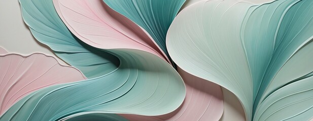 Abstract Fluidity with LightBlue and Cyan Hues