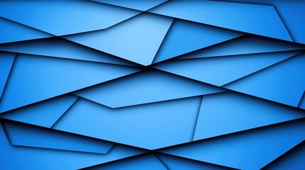Blue background with many blue squares. The squares are cut up and overlapping. The image has a modern, abstract feel to it