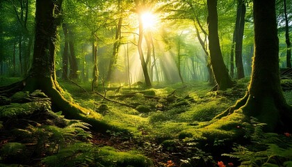 Fototapeta premium morning in the forest