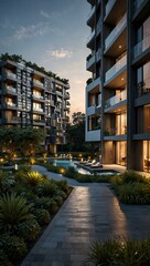 Ultra-modern homes with integrated smart city features and nature-friendly designs.
