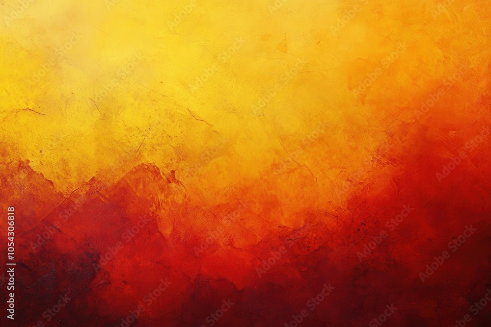 Poster bright and colorful backdrop featuring shades of orange, yellow, and red. soft texture with a blende