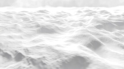 Fototapeta premium A serene, abstract landscape featuring soft, undulating white forms resembling snow or sand.