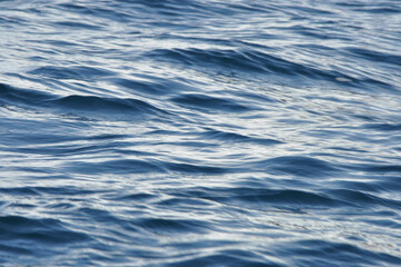 Close-up of waves of water in the Southern Ocean of Antarctica