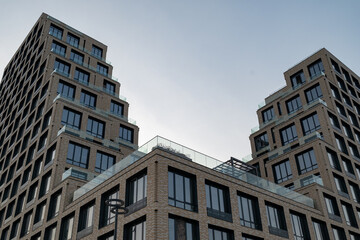 Fototapeta premium modern high-rise multi-storey business class building, residential complex