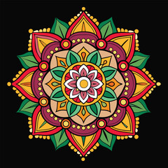 Vibrant Mandala Design of Harmony.