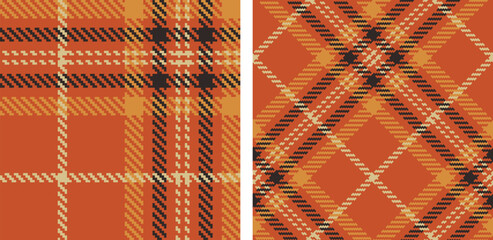 Check plaid set seamless pattern.