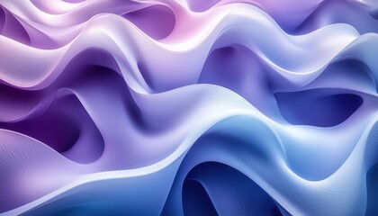 Fototapeta premium Abstract Gradient Waves in Purple, Blue, and White