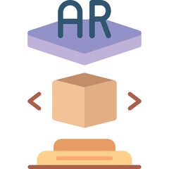 Obraz premium AR Projection icon