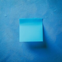 Blue Sticky Note on Textured Background
